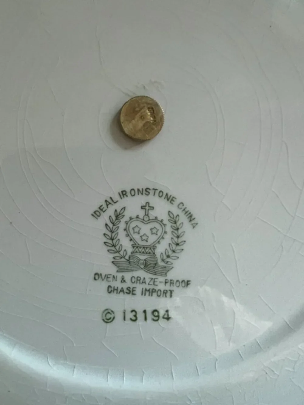 ideal Ironstone ware vintage ideal